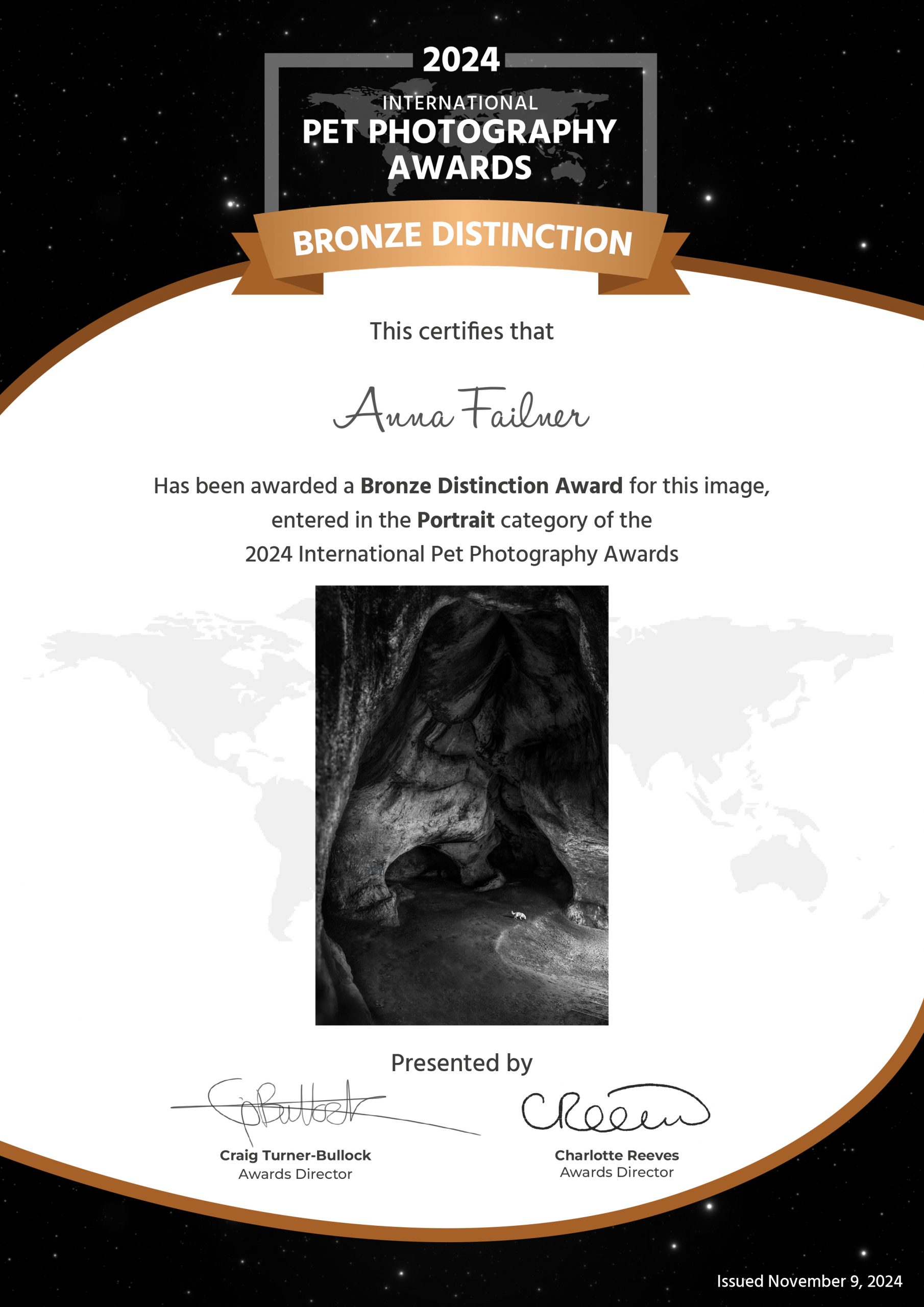 ÜBER MICH bronze distinction 1